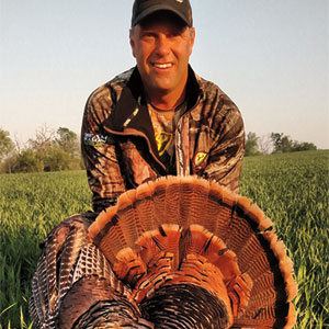 Wild Turkey hunts in Republican Valley, Kansas.