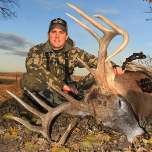 Trophy buck hunting in Republican Valley, Kansas.