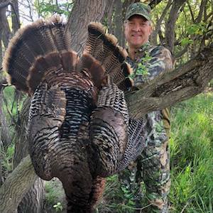 Turkey hunts in Republican Valley, Kansas.